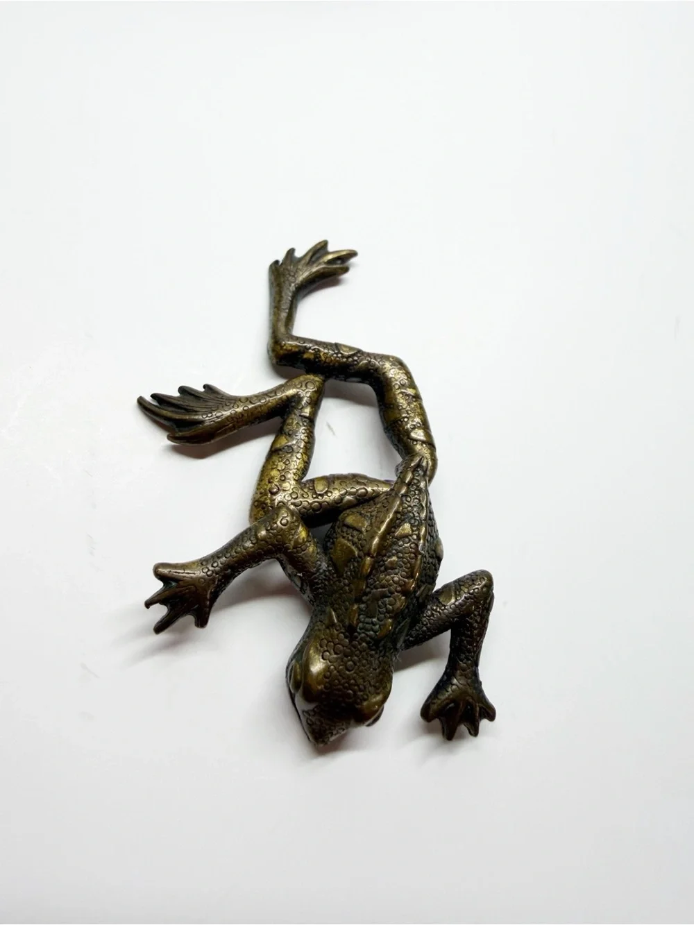 Vintage JJ Jonet Articulated Frog Brooch